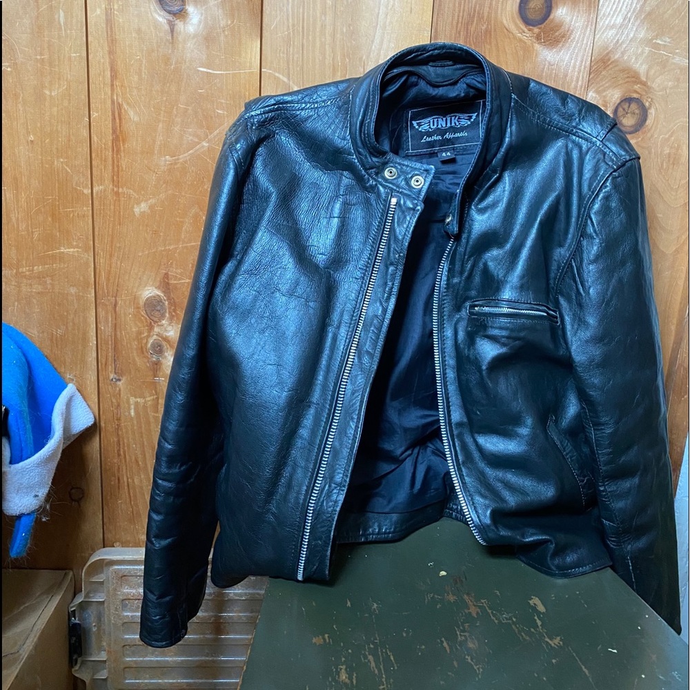 UNIK leather jacket size 44